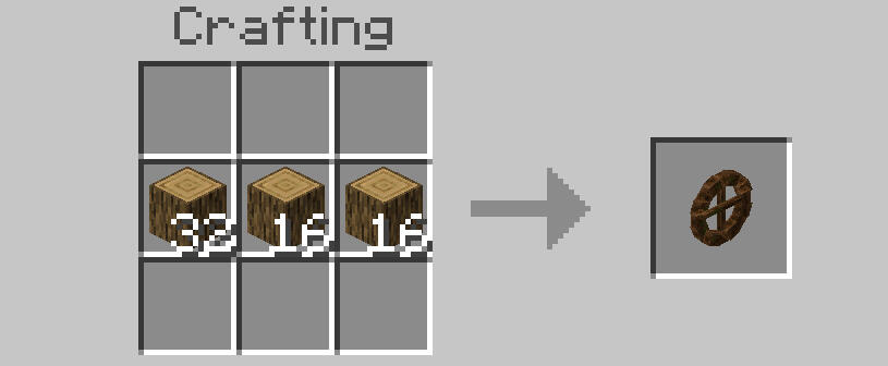 oak log / oak log / oak log